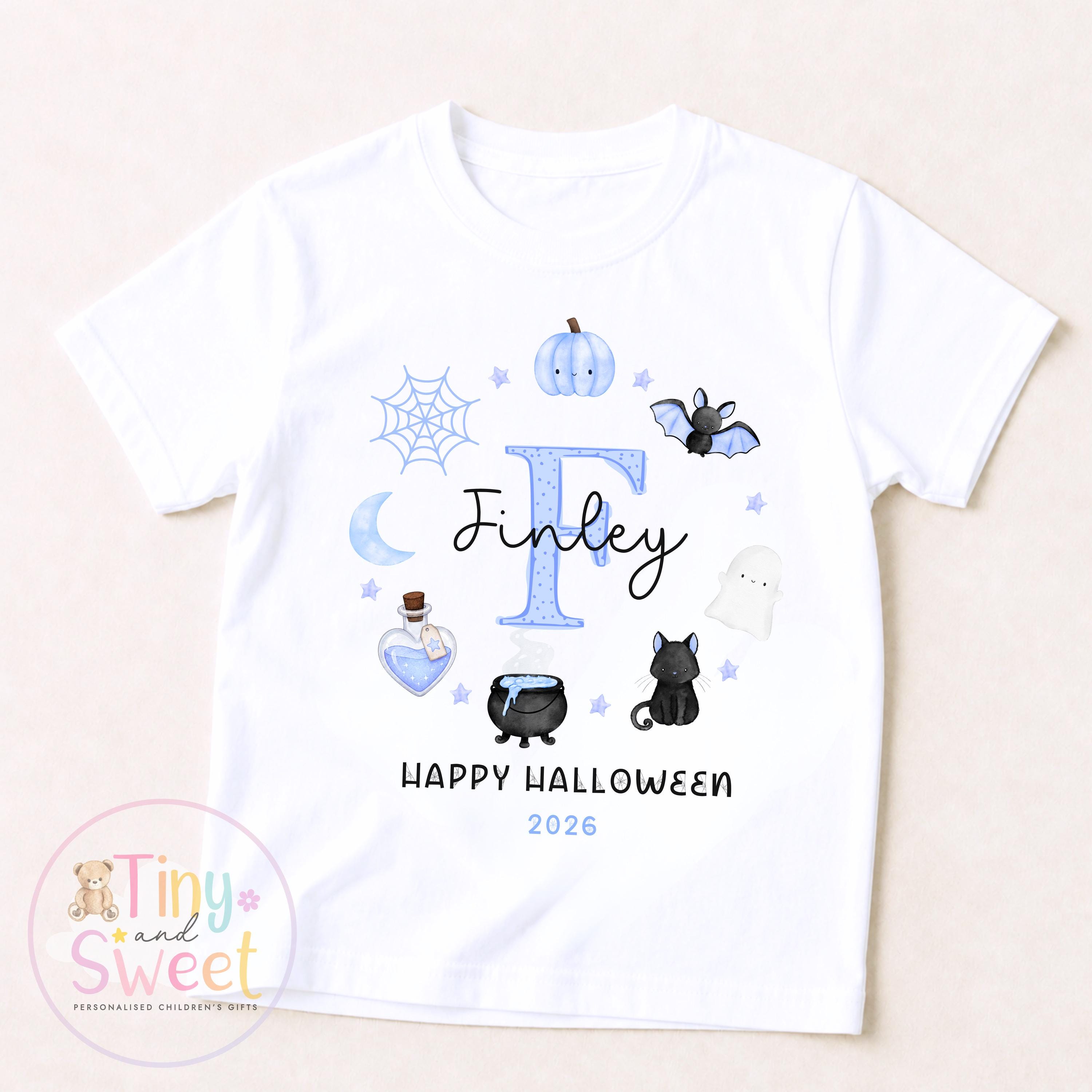 Personalised Halloween T Shirt or Sweatshirt for Kids, Halloween Top, Pumpkin T Shirt, Kids Halloween Outfits, Boys or Girls Halloween Gift