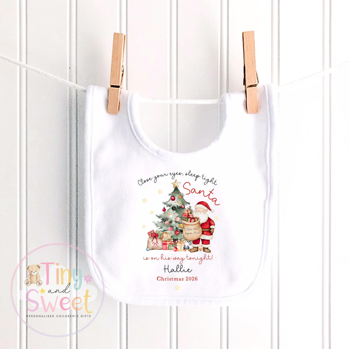 First Christmas Baby Grow , My First Christmas, Custom Name Sleepsuit, Baby’s First Christmas, Personalised Christmas Baby Outfit