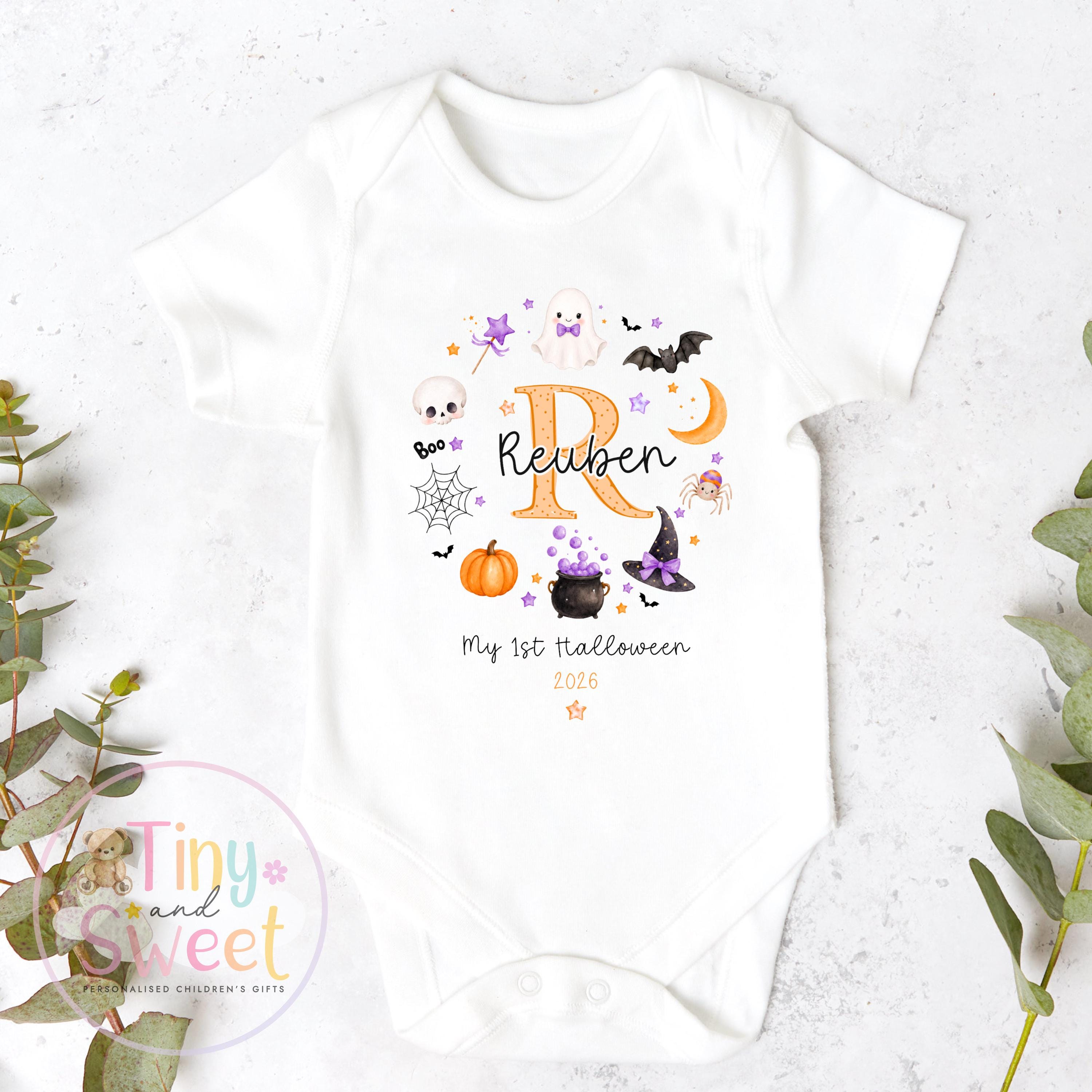 My First Halloween T Shirt, Baby Halloween, Baby 1st Halloween Gift, 1st Halloween Babygrow, Halloween Outfit for baby, Halloween costume
