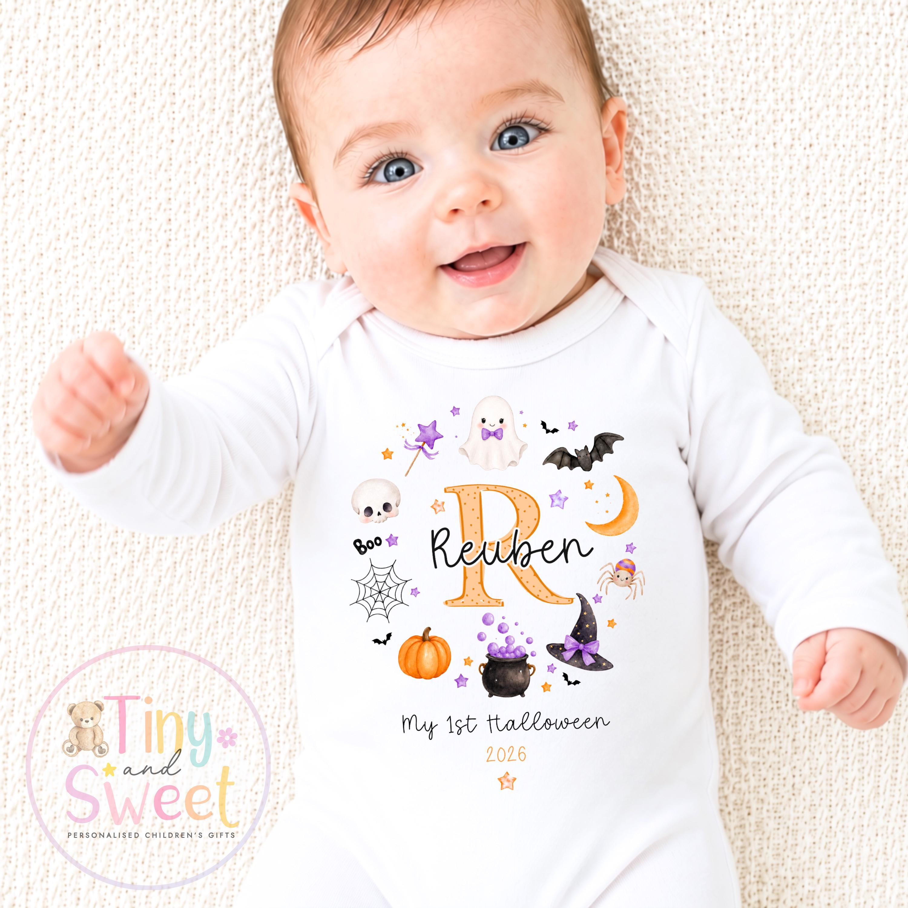 My First Halloween T Shirt, Baby Halloween, Baby 1st Halloween Gift, 1st Halloween Babygrow, Halloween Outfit for baby, Halloween costume
