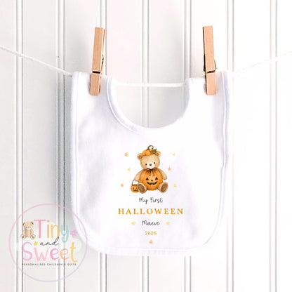 Personalised First Halloween T Shirt, Baby Halloween Outfit, Halloween Newborn Gift, First Halloween Babygrow, 1st Halloween Baby Gift