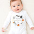 Personalised First Halloween Sleepsuit, Baby Halloween Outfit, Halloween Newborn Gift, First Halloween Babygrow, 1st Halloween Baby Gift