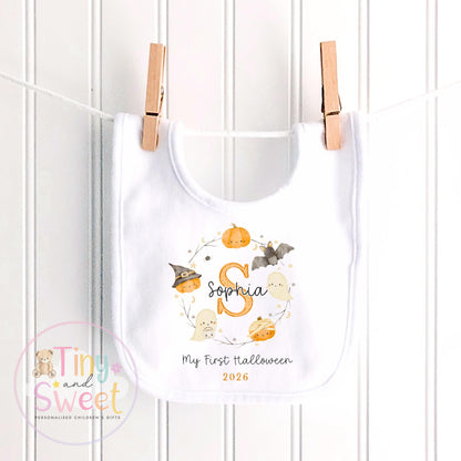 Personalised First Halloween Sleepsuit, Baby Halloween Outfit, Halloween Newborn Gift, First Halloween Babygrow, 1st Halloween Baby Gift