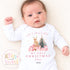 When I wake up Christmas Ballerina Bunny Personalised Sleepsuit/Pyjamas