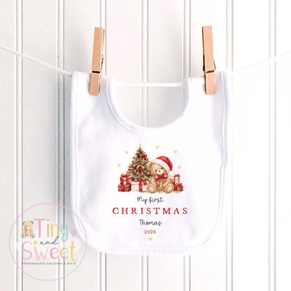 Personalised First Christmas Baby Grow , My First Christmas, Custom Name Sleepsuit, Baby’s First Christmas, Xmas Baby Outfit